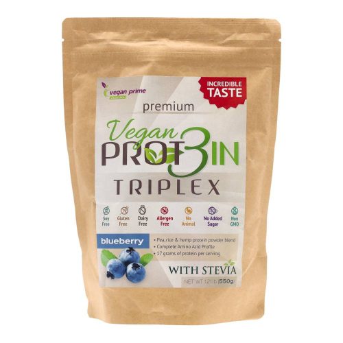 Vegan prot3in fehérje áfonyás 550 g