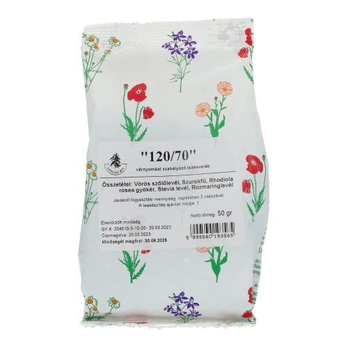 Gyógyfű 120/70 vérnyomás csökkentő tea