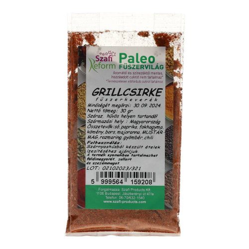 Szafi r.fűszer grillcsirke 30g