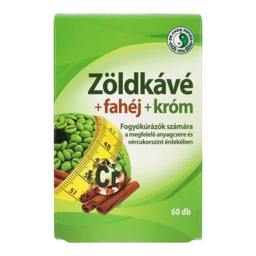Dr. Chen zöld kávé+fahéj+króm kapszula