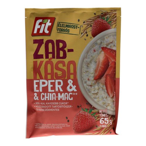 Fit zabkása eper-chia mag