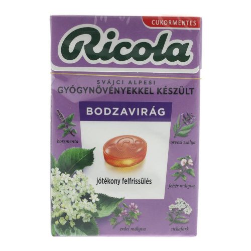 Ricola cukorka bodza cukormentes