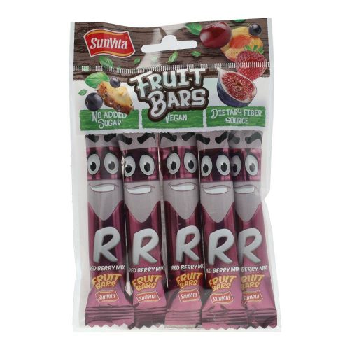 Sunvita gyümölcsszelet piros bogy. 5x15g