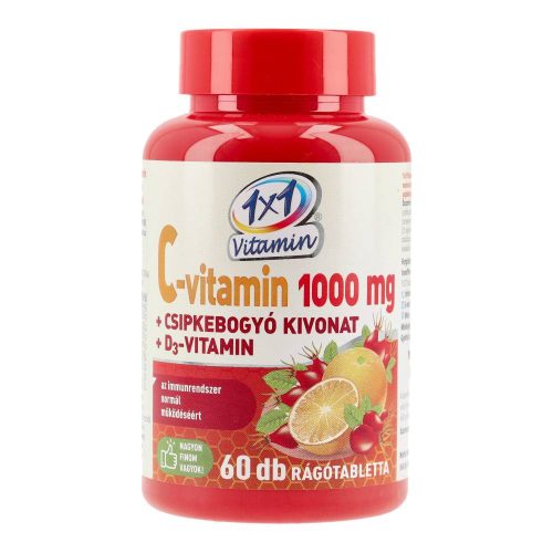 1x1 c-vit.1000mg+d3-vit.500ne rágótabl.