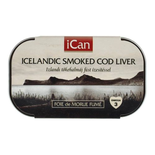 Ican tőkehalmáj füst ízzel olajban