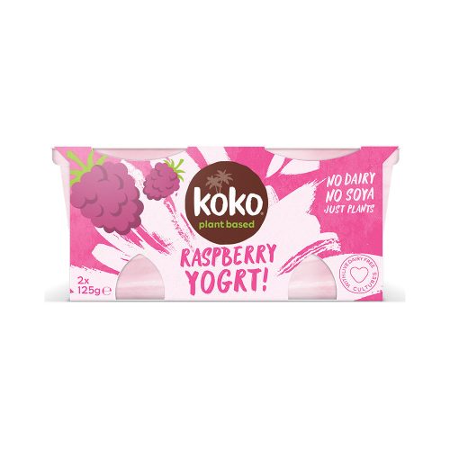 Koko kókuszghurt málnás 2x125g