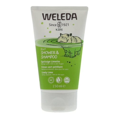 Weleda tusfürdő-sampon lime gyerm.