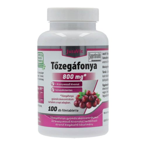 Jutavit tőzegáfonya+aranyvessző tabletta, 100 db
