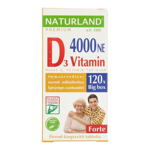 Naturland d-vit. Tbl. Forte 4000ne 120 db