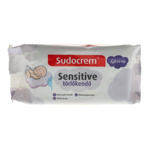 Sudocrem törlőkendő sensitive 55 db