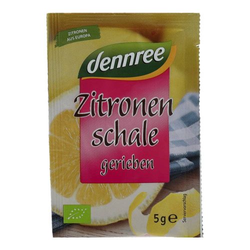 Dennree bio őrölt citromhéj 5g