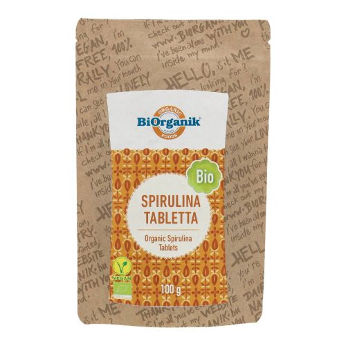 Biorganik bio spirulina tabletta 100g