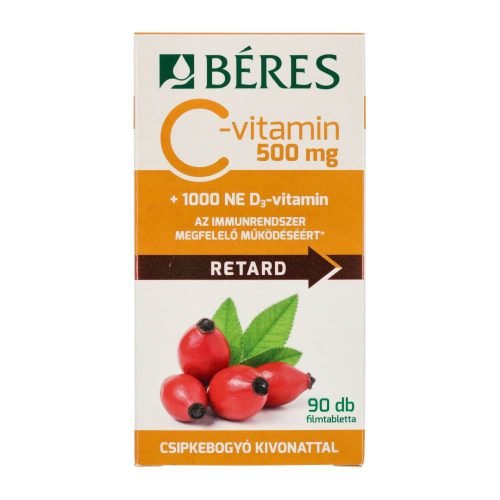 Béres c-vitamin 500 mg+d3 1000ne ret.tbl
