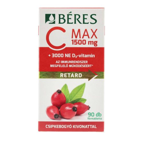 Béres c-vitamin 1500 mg+d3 3000ne ret.tbl