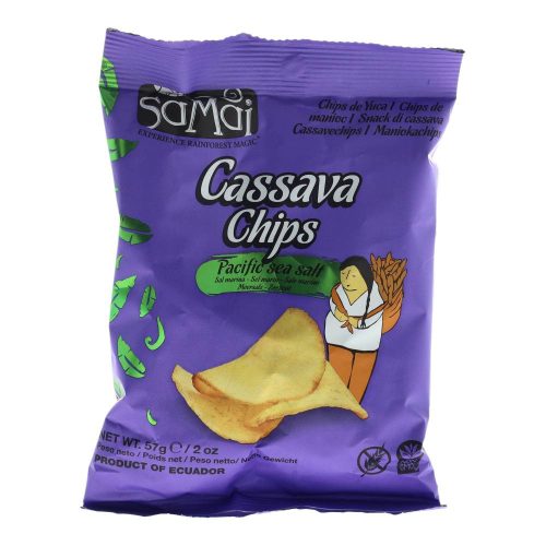Samai cassava manióka chips t. Sós 57g