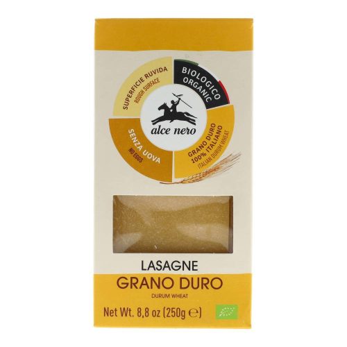 Alce nero bio durum lasagne 250g
