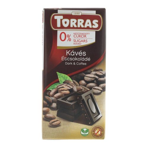 Torras étcsokoládé kávés cm.gluténmentes
