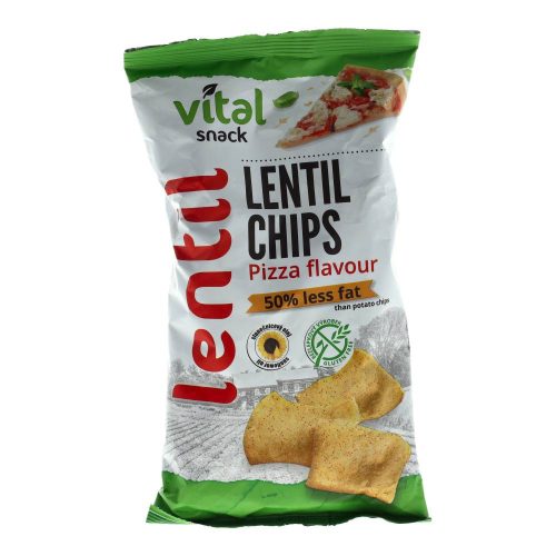 Vital lencse chips pizza gluténmentes