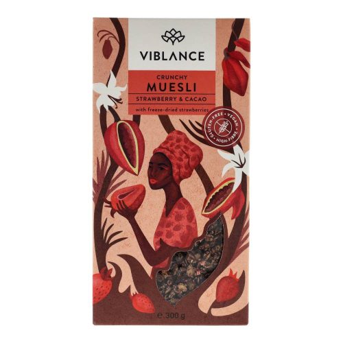 Viblance müzli eper&kakaó 300g gluténmentes