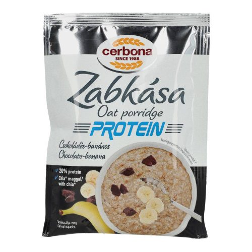 Cerbona zabkása protein csoki-banán hozzáadott cukor nélkül