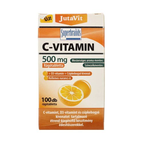 Jutavit c-vitamin 500 mg rágótab.100 db