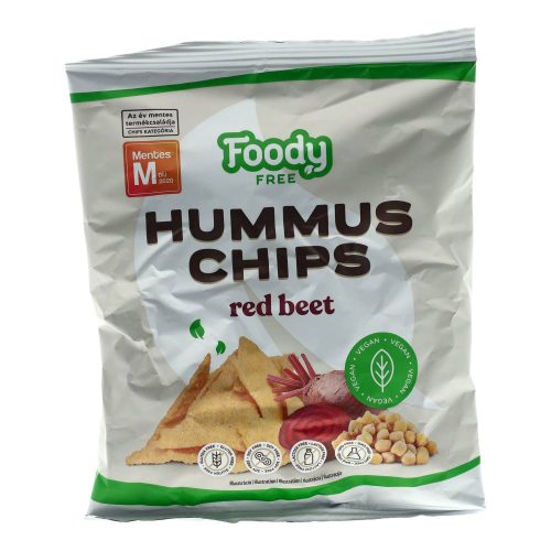 Foody hummus chips céklával, gluténmentes