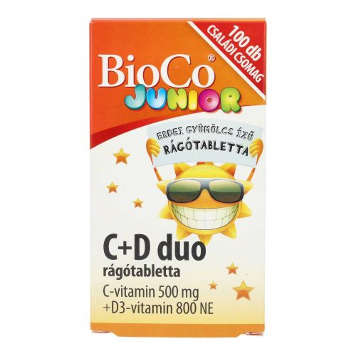Bioco c+d duo junior rágótabletta 100 db