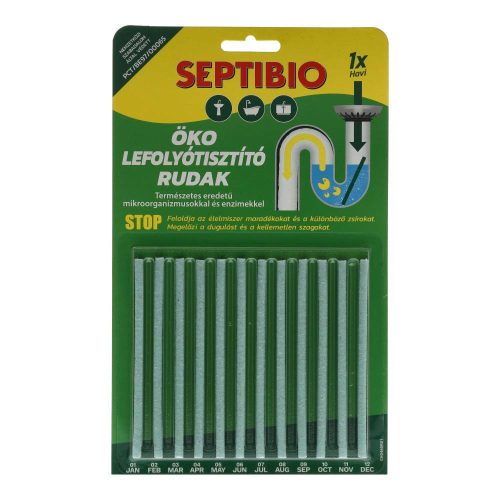 Septibio öko lefolyótisztító rúd 12db