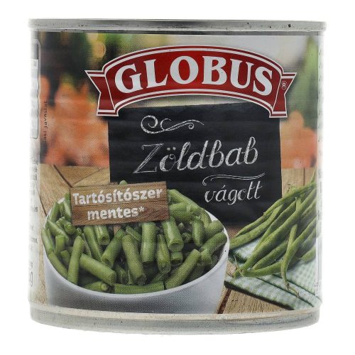 Globus zöldbab vágott