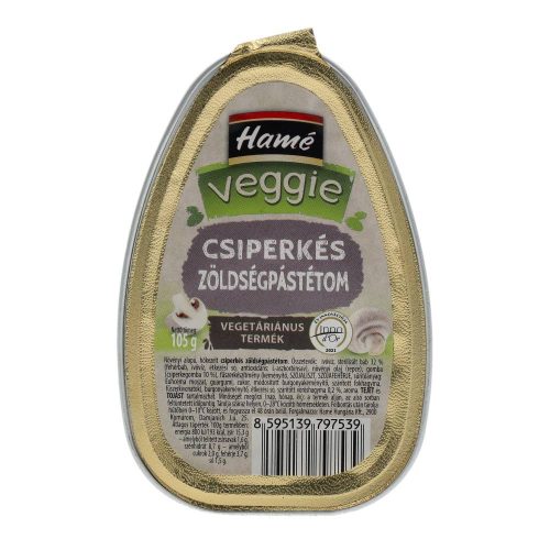 Hamé veggie csiperkés zöldségpástétom