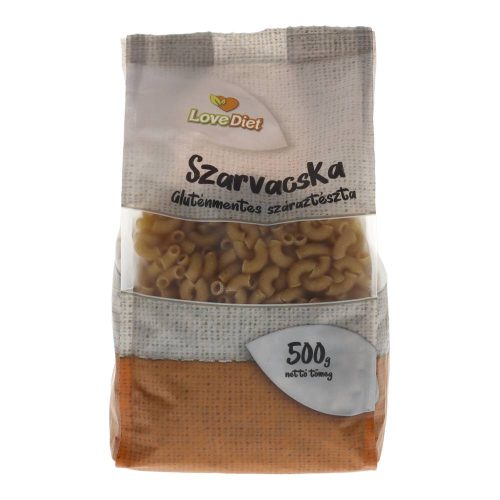 Love diet tészta szarvacska gluténmentes