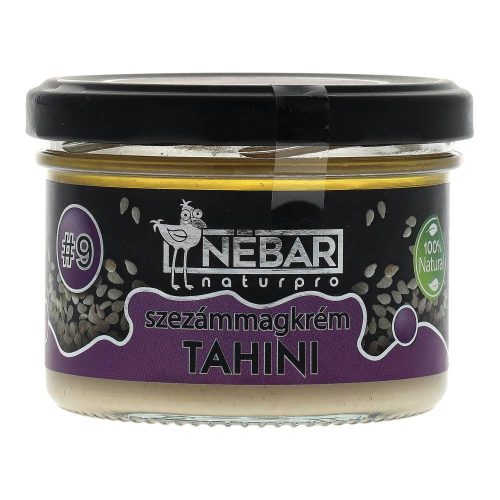 Nébar naturpro #9 szezámmagkrém gluténmentes, hozzáadott cukor nélkül