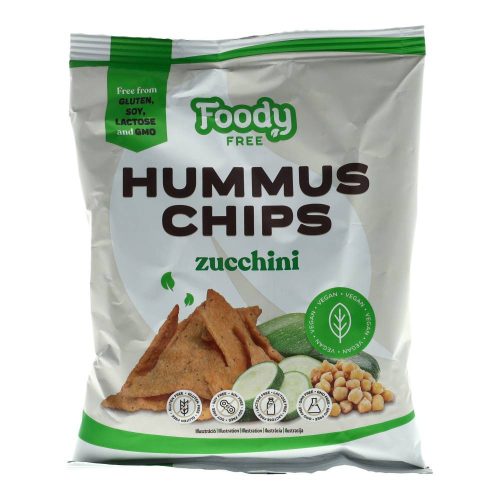 Foody hummus chips cukkinivel, gluténmentes
