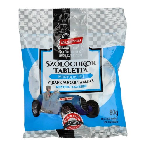 Házisweets szőlőcukor mentolos 80g