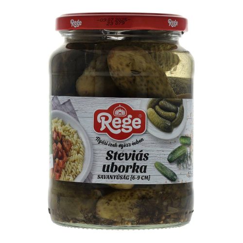 Rege csemegeuborka steviás 6-9cukormentes 680g cukormentes