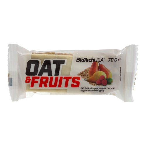 Biotech oat&fruits szelet körte-mál. 70g