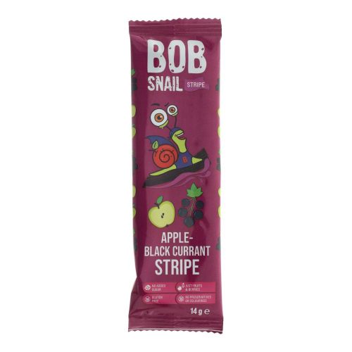 Bob snail gyümölcsszel.alma-feketeribiz.