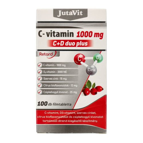 Jutavit c-vitamin 1000mg+c+d duo filmtbl