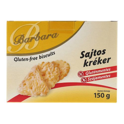 Barbara kréker sajtos gluténmentes150g