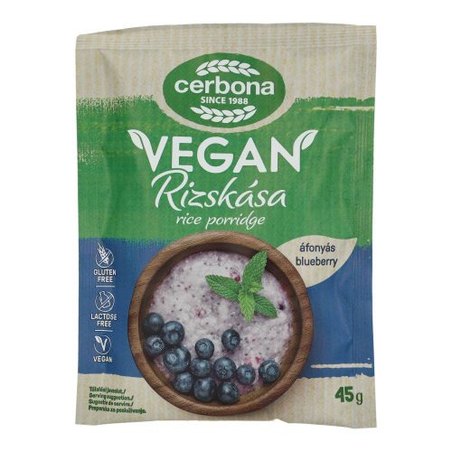 Cerbona vegán rizskása áfonyás 45g