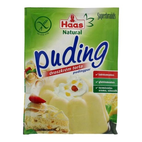 Haas pudingpor oroszkrém torta gluténmentes