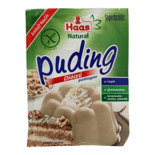 Haas pudingpor dió ízű gluténmentes