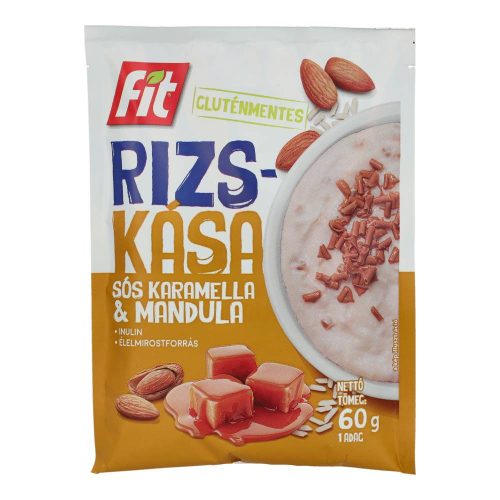 Fit rizskása sós karamella-mandula gluténmentes