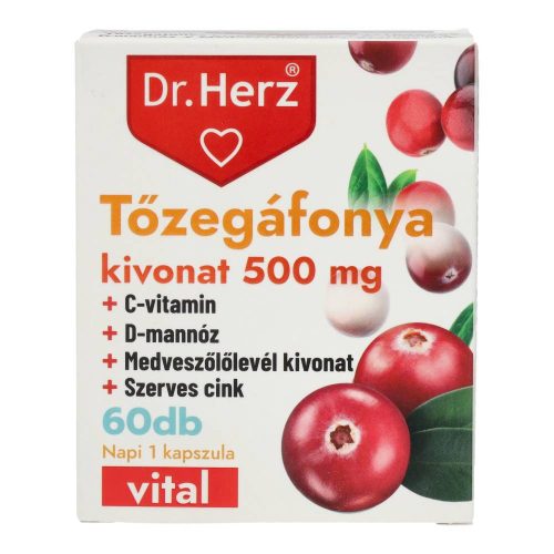 Dr. Herz tőzegáfonya 500 mg kapszula