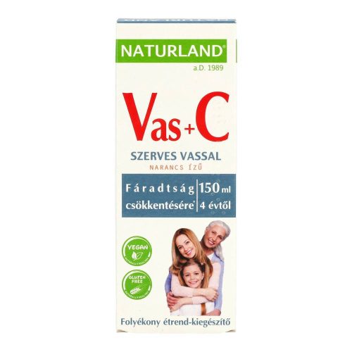 Naturland vas+c vitamin szirup 150 ml