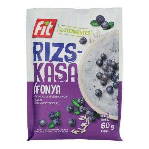 Fit rizskása áfonya 60g gluténmentes