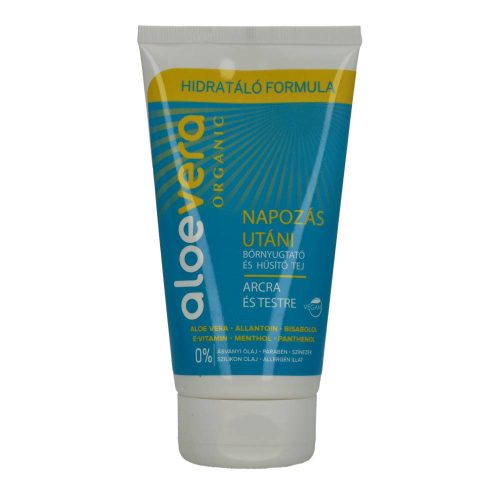 Alveola Aloe Vera Organic Napozás utáni bőrnyugtató és hűsítő tej (150 ml)