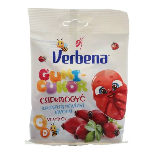 Verbena gumicukorka csipkebogyó 90g