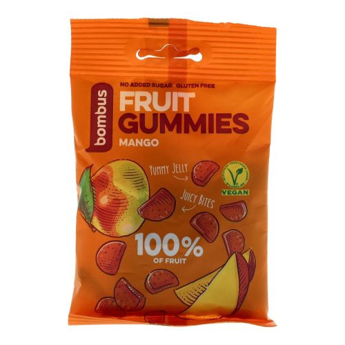 Bombus fruit gummies mangós cukorkák