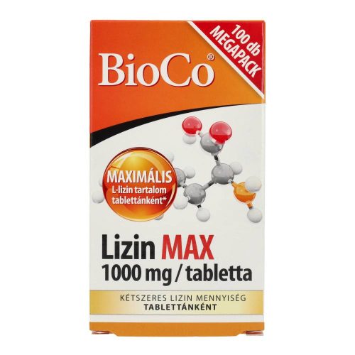 Bioco lizin max 1000mg megapack 100 db